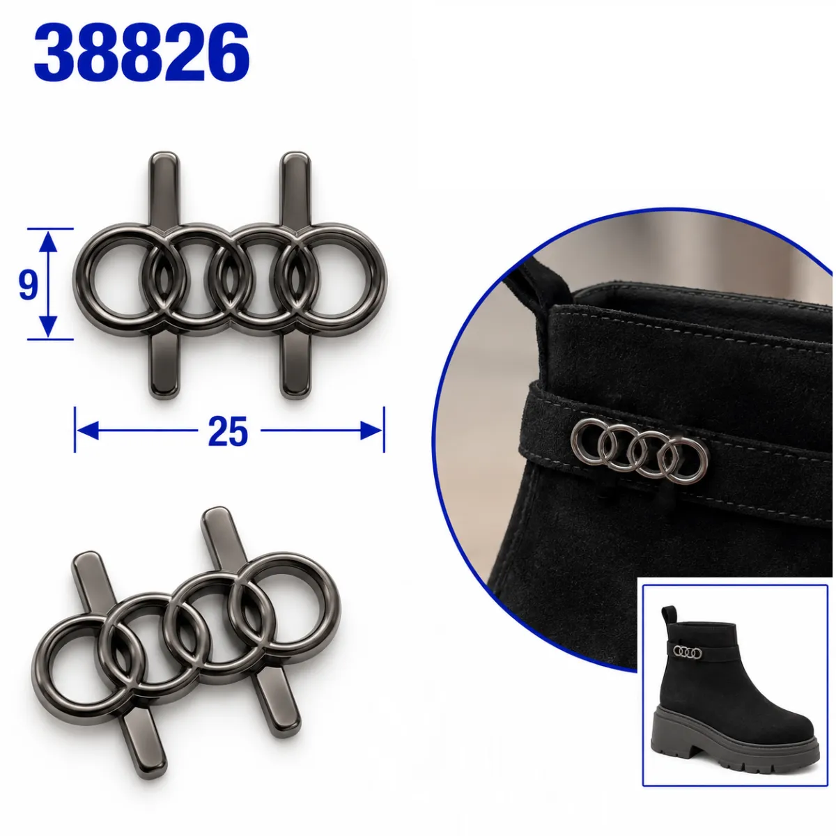 38826 czarny nikiel