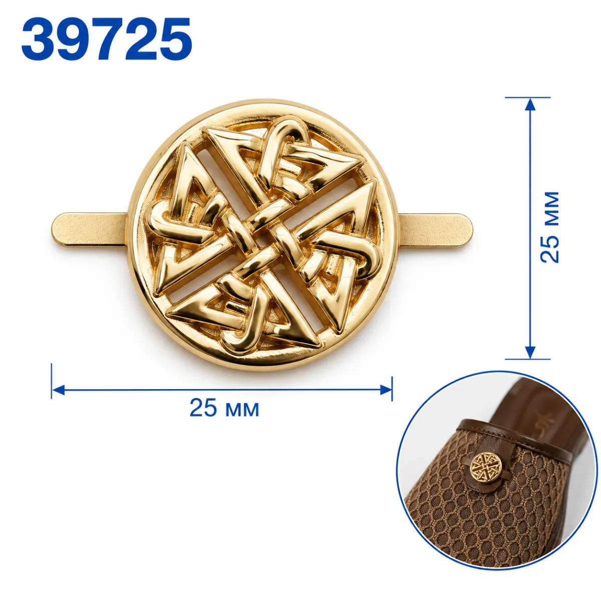 39725 oro, nichel nero, nero opaco, nichel