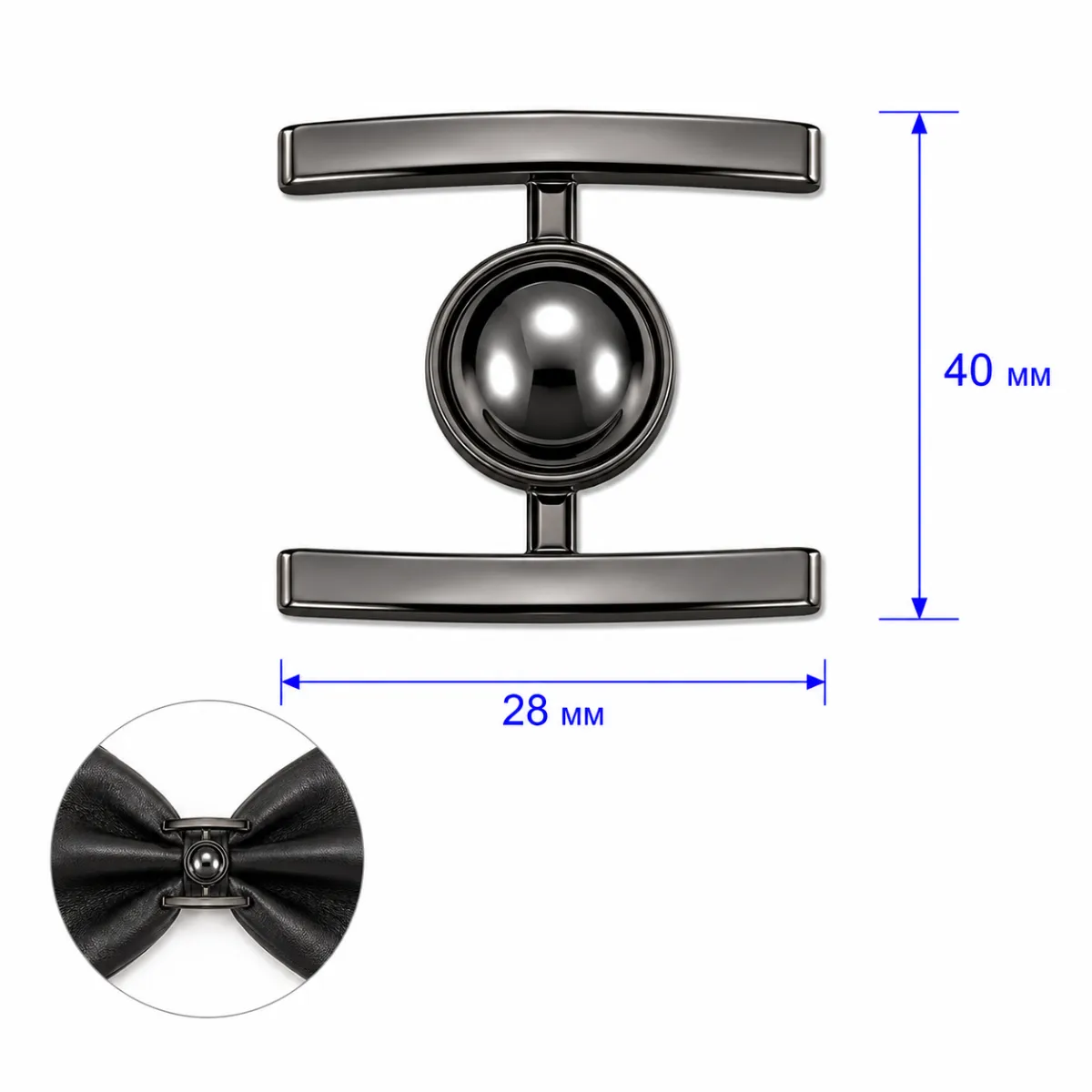 39817 czarny nikiel