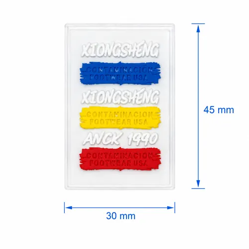 YN279 trasparente, blu, giallo, rosso
